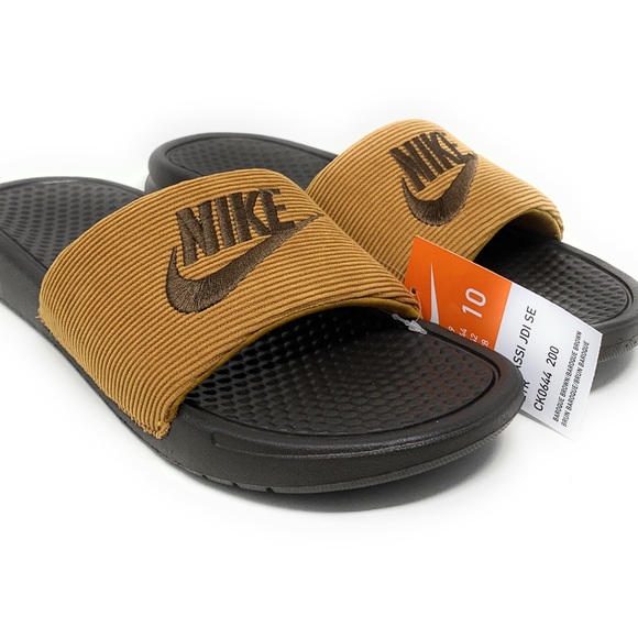 New Nike Benassi Jdi Se Ltr Brown Mens 